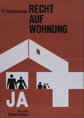 Die Initiative «Recht auf Wohnung» wurde 1970 nur knapp abgelehnt.