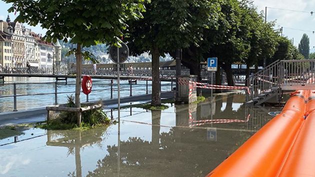 Hochwasser Stadt Luzern 2021