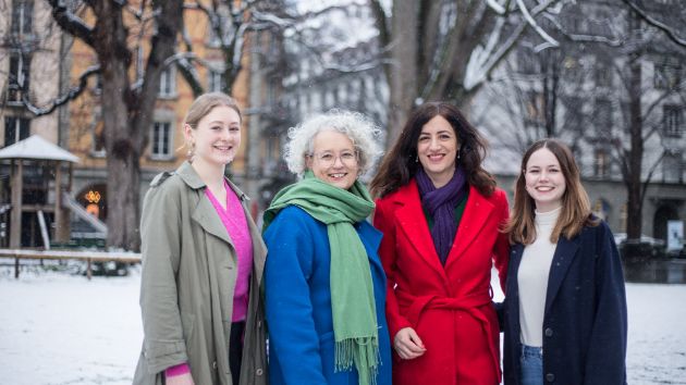 (v.l.n.r.) Chiara Peyer, Christa Wenger, Ylfete Fanaj und Zoé Stehlin