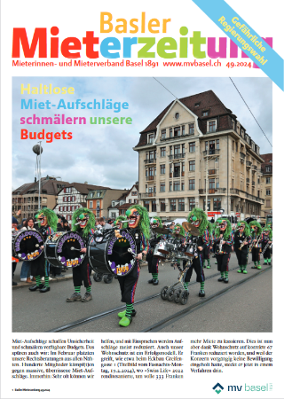 Unsere neueste Basler Mieterzeitung