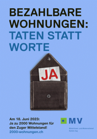 JA zu «2000 Wohnungen für den Zuger Mittelstand»