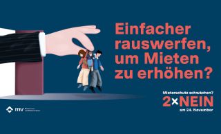 Mieter*innen einfach rauswerfen? Wir sagen 2 x Nein!