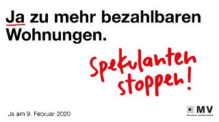 Ja zu mehr bezahlbaren Wohnungen. Spekulanten stoppen!